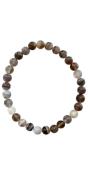 Bracelet perles rondes - Agate Botswana