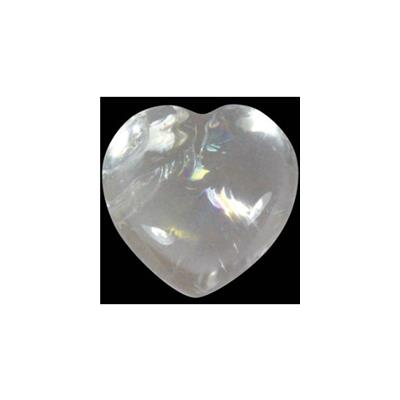 Coeur bombé Cristal de Roche env. 1,8cm