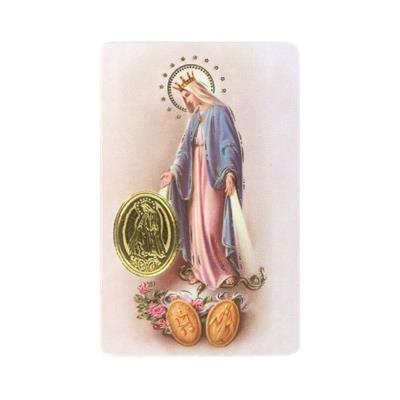 Carte prière - Vierge Miraculeuse