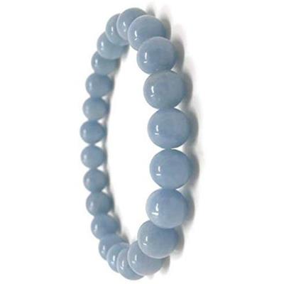 Bracelet perles rondes - Angelite