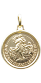 Médaille Marie qui défait les noeuds dorée