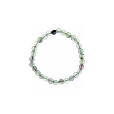 Bracelet perles rondes - Fluorite