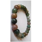 Bracelet perles rondes - Agate indienne