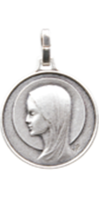 Médaille de la Vierge Marie argentée