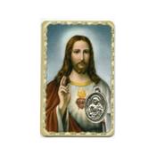 Carte médaille - Sacré Coeur de Jésus