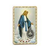 Carte médaille - Vierge Miraculeuse