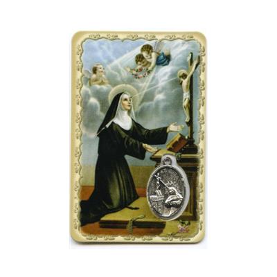 Carte médaille - Sainte Rita