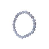 Bracelet perles rondes - Calcédoine