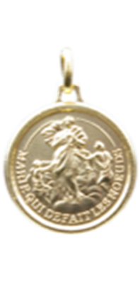 Médaille Marie qui défait les noeuds dorée