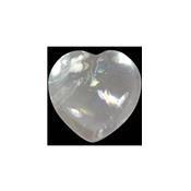 Coeur bombé Cristal de Roche env. 1,8cm