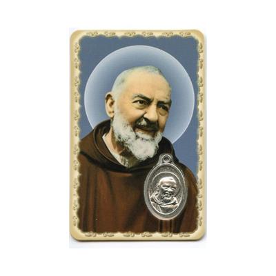 Carte médaille - Padre Pio